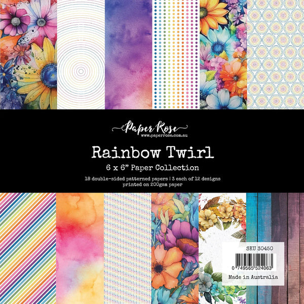 Rainbow Twirl 6x6 Paper Pad