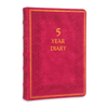 Red 5-Year A6 Vintage Vegan Leather Journal