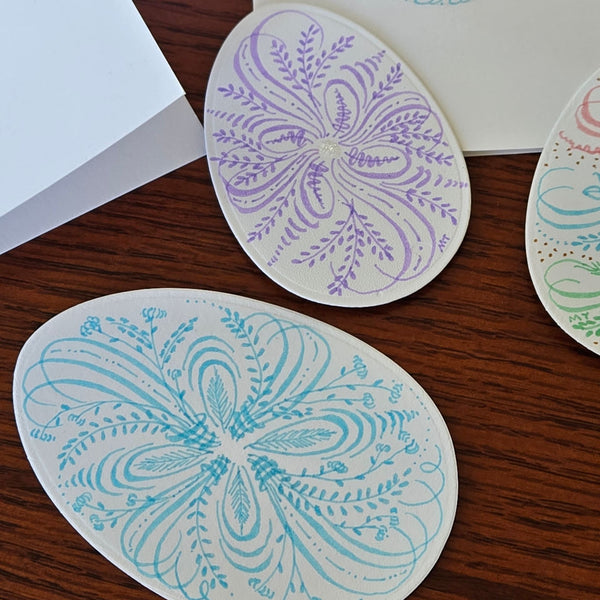 03/21: Hand-Flourished Easter Egg Cards w/ Maria Turk (10:30am)