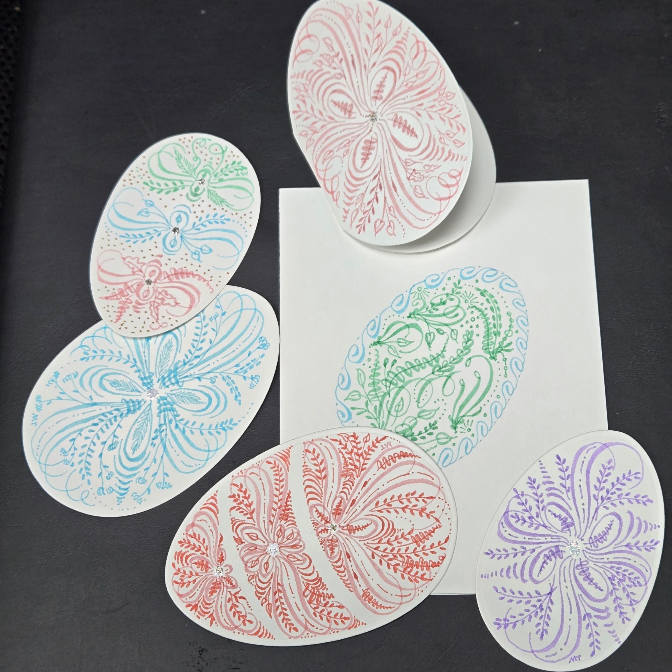 03/21: Hand-Flourished Easter Egg Cards w/ Maria Turk (10:30am)