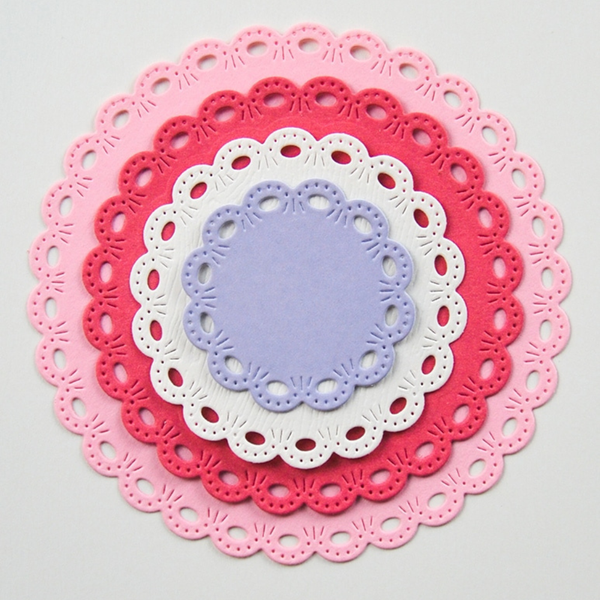 Round Eyelet Scalloped Nesting Circle Frames Die Set