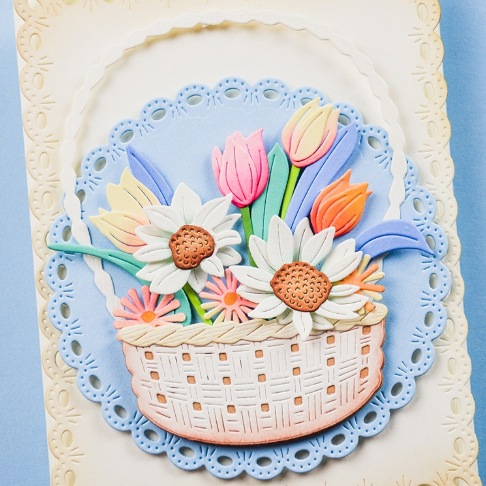 Round Eyelet Scalloped Nesting Circle Frames Die Set