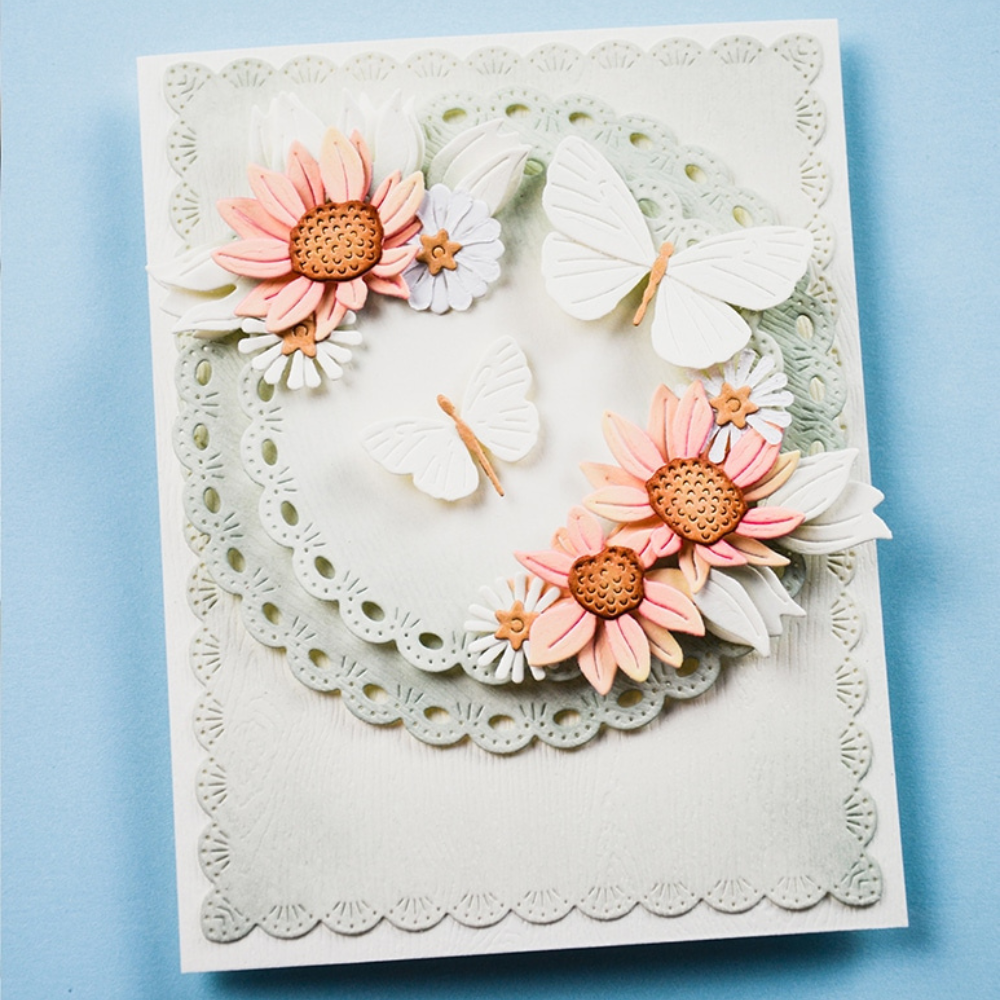 Round Eyelet Scalloped Nesting Circle Frames Die Set