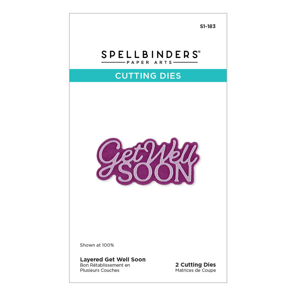 Get Well Soon Layered Sentiment Die Set