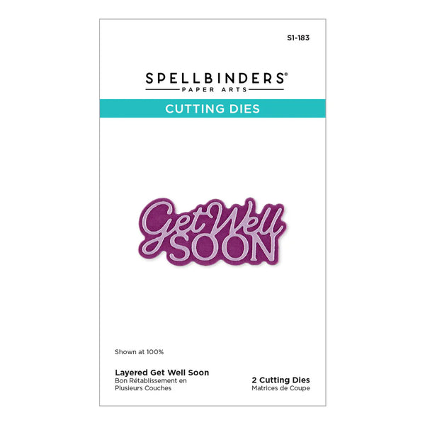 Get Well Soon Layered Sentiment Die Set