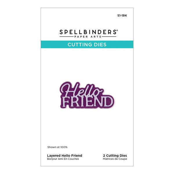 Hello Friend Layered Sentiment Die Set