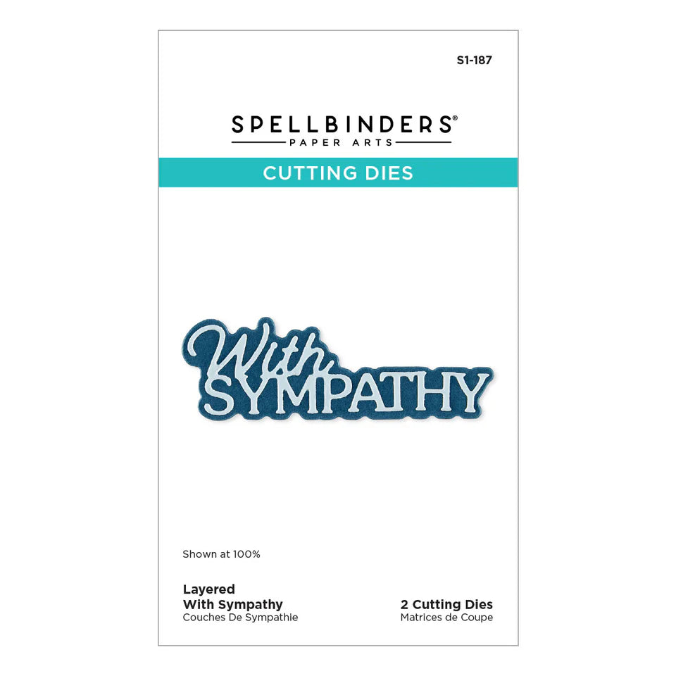 With Sympathy Layered Sentiment Die Set