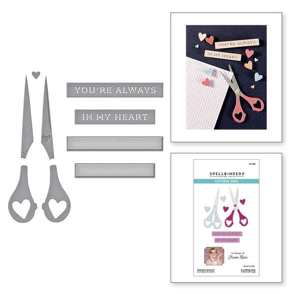 Sharon's Scissors Etched Die Set | In Honor of Sharon Klima