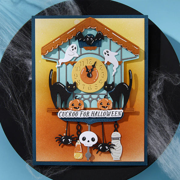 Halloween Tick Tock Etched Dies | Cuckoo Cottage