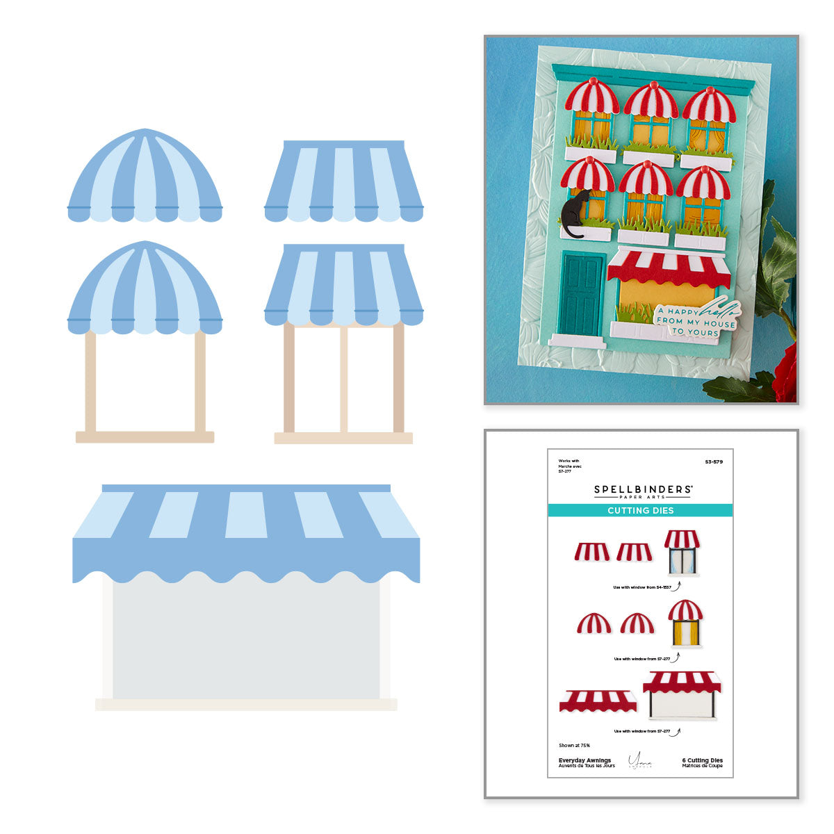 Everyday Awnings Etched Dies | Yana Smakula
