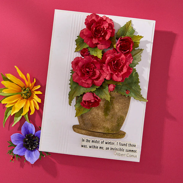 Summer Solstice Garden Sentiments BetterPress Plate & Die Set | Susan Tierney-Cockburn