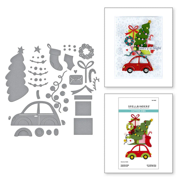Yuletide Ride Etched Dies | Wonderland Collection