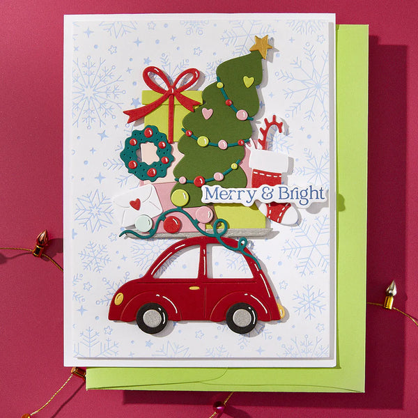 Yuletide Ride Etched Dies | Wonderland Collection