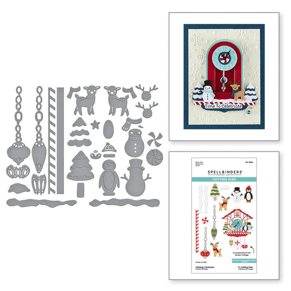 Chiming Christmas Etched Dies | Cuckoo Cottage