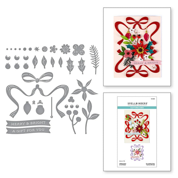 Gifting Bow Etched Dies | Merry Moments Collection