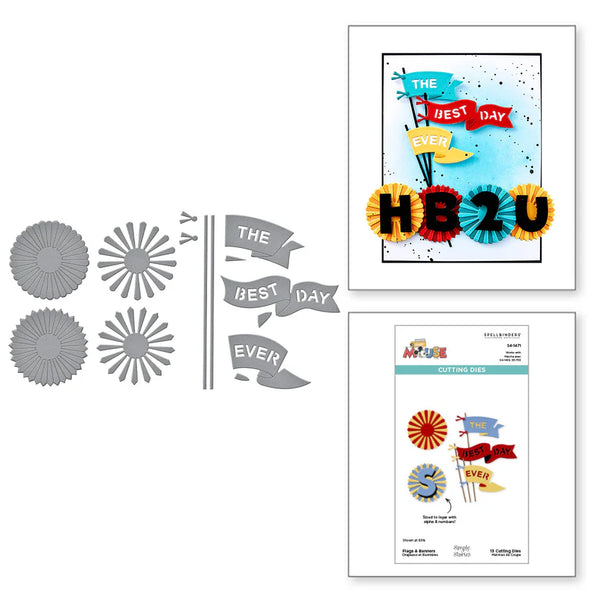 Flags & Banners Etched Die Set | Classic Mouse