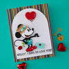 Classic Mouse Love Sentiments Press & Foil Plate + Die Set