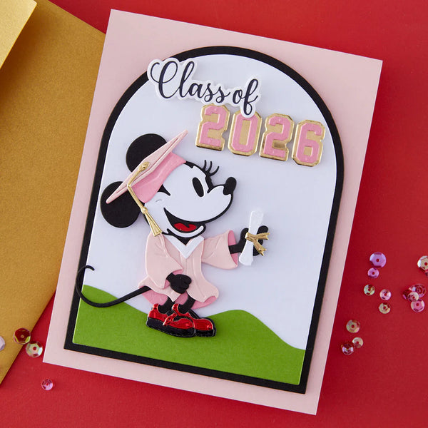 Graduation Sentiments Press/Foil Plate + Die Set | Classic Mouse