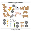 Christmas Cats Etched Dies | Yana Smakula {coming soon!}