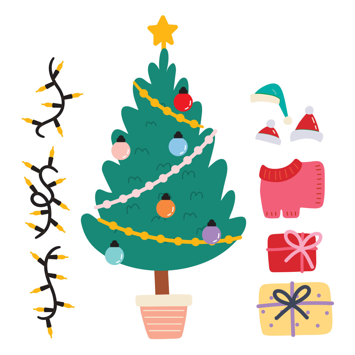 Christmas Cats Accessories Etched Dies | Yana Smakula {coming soon!}