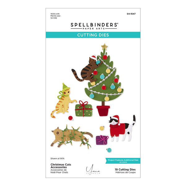 Christmas Cats Accessories Etched Dies | Yana Smakula {coming soon!}