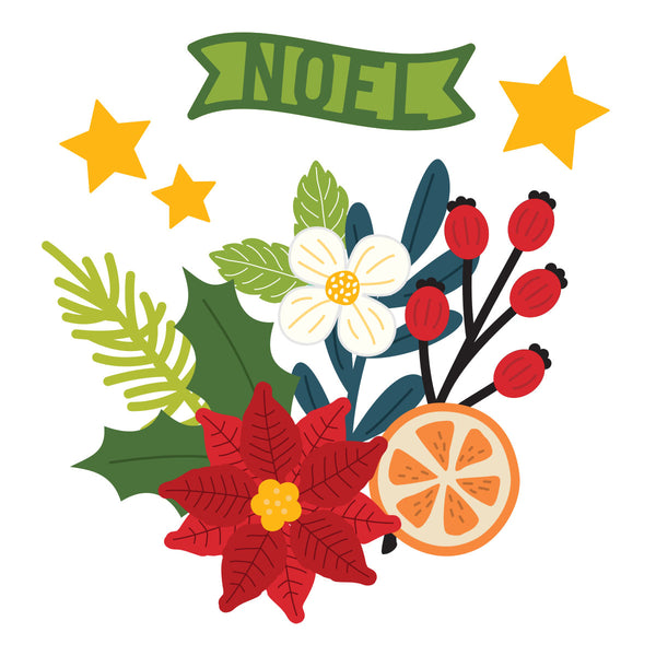 Festive Floral Mix Etched Dies {coming soon!}