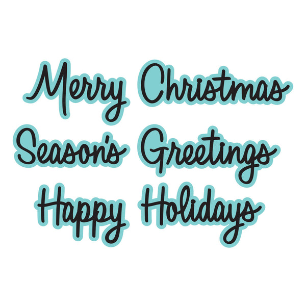 Merry Greetings Etched Dies {coming soon!}