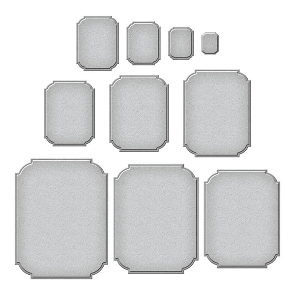 Notched Corner Frames Etched Nesting Dies