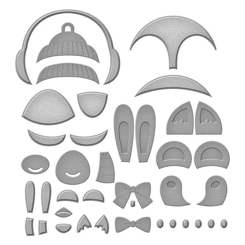 Whimsical Winter Critters Etched Dies | Nichol Spohr