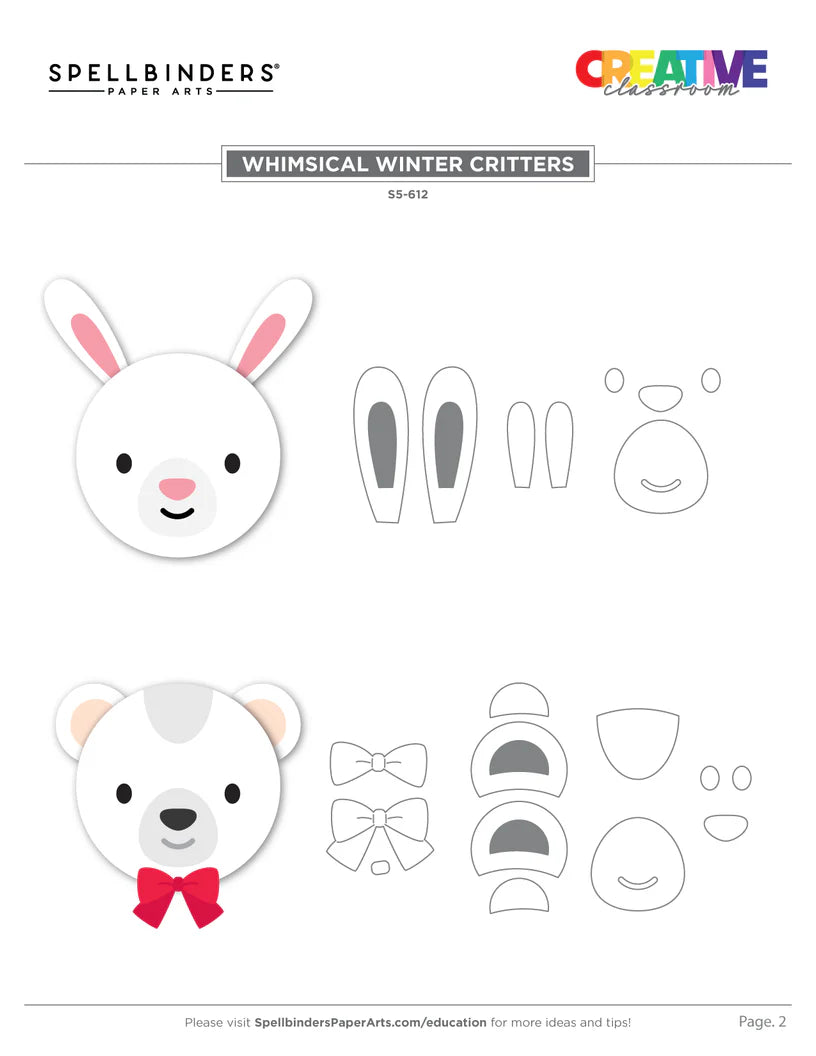 Whimsical Winter Critters Etched Dies | Nichol Spohr