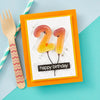 Birthday Balloons Etched Dies |  Monster Birthday Collection