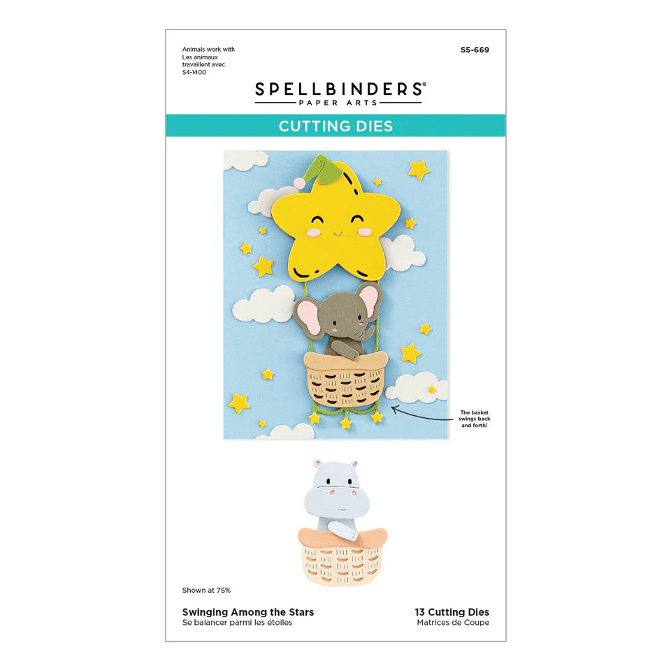 Swinging Among the Stars Etched Dies | Little Smiles Collection