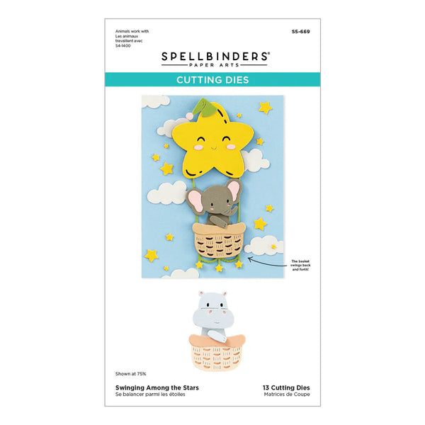 Swinging Among the Stars Etched Dies | Little Smiles Collection