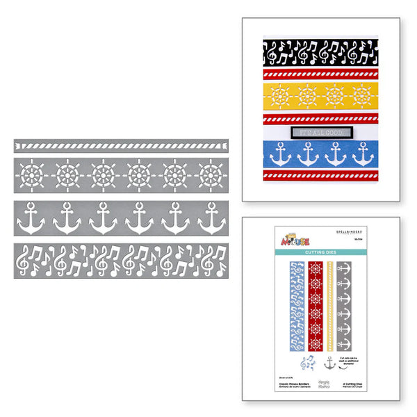 Classic Mouse Borders Etched Die Set | Classic Mouse