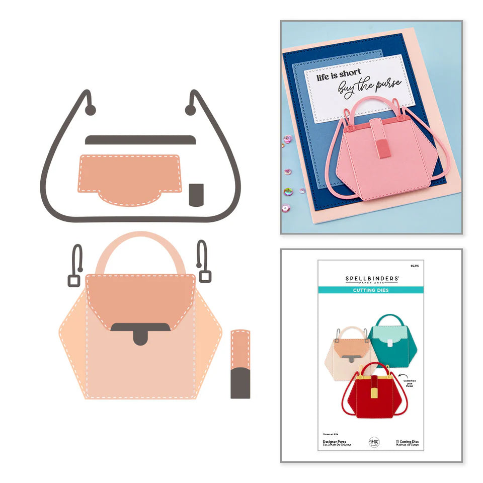 Designer Purse Etched Die Set | Sheri Ballantyne