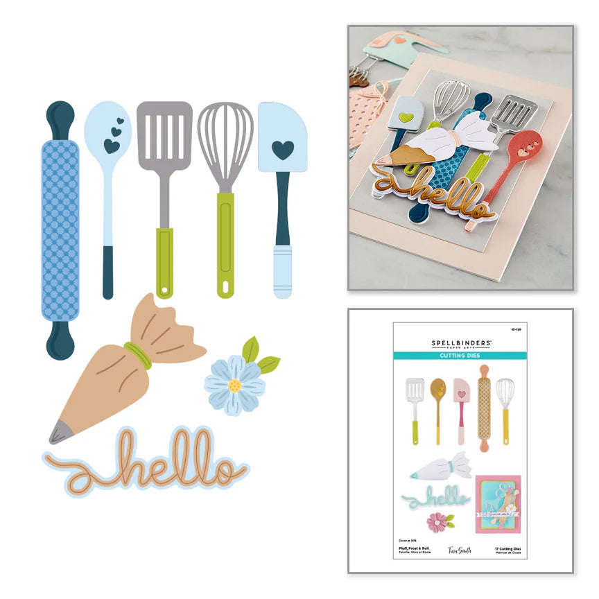 Fluff, Frost & Roll Etched Dies | Make It & Bake It