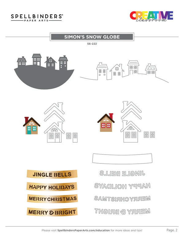 Simon's Snow Globe Etched Dies | Simon Hurley