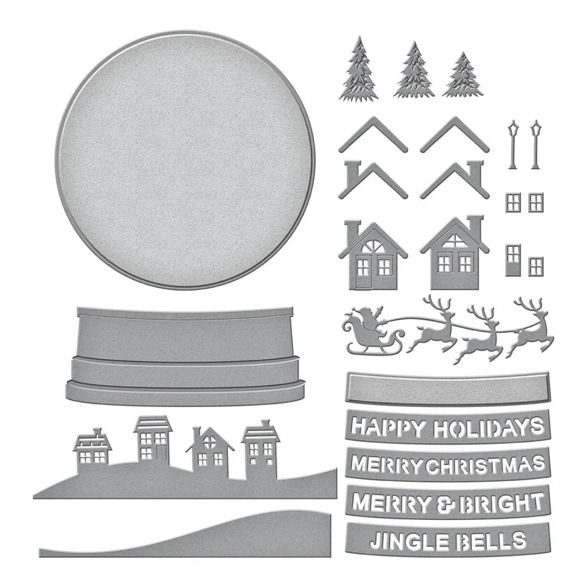 Simon's Snow Globe Etched Dies | Simon Hurley
