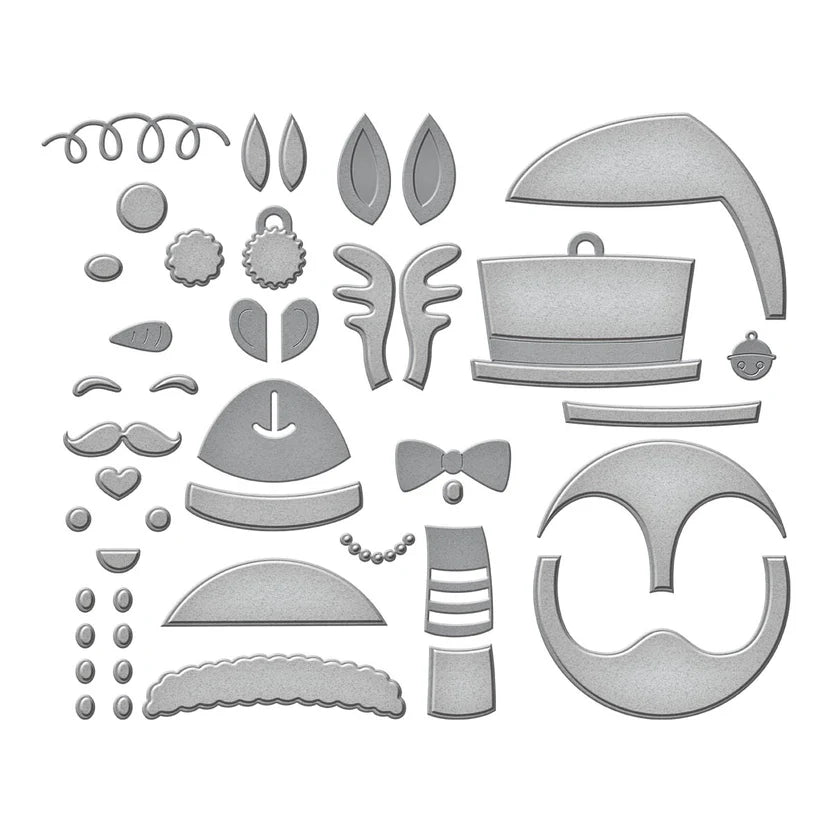 Santa’s Festive Circle Crew Etched Dies | Nichol Spohr