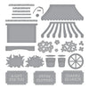 Flower Cart Etched Die Set | Vintage Flower Shoppe