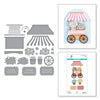 Flower Cart Etched Die Set | Vintage Flower Shoppe