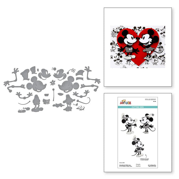 Steamboat Willie Duo Etched Die Set | Classic Mouse