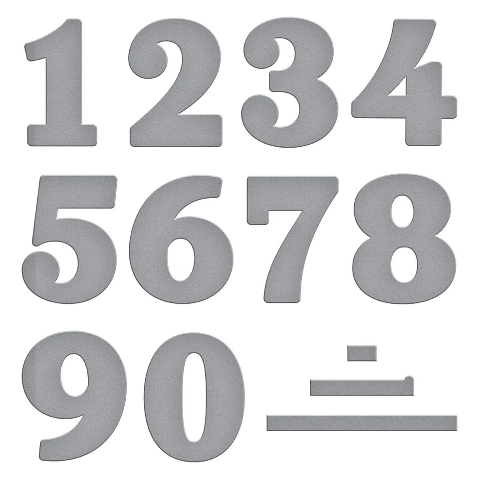 Bold Numbers Etched Dies | Color Mix Celebrations