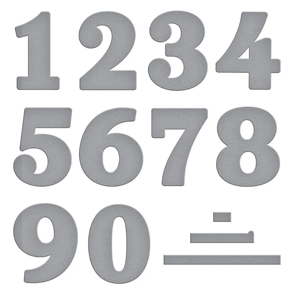 Bold Numbers Etched Dies | Color Mix Celebrations