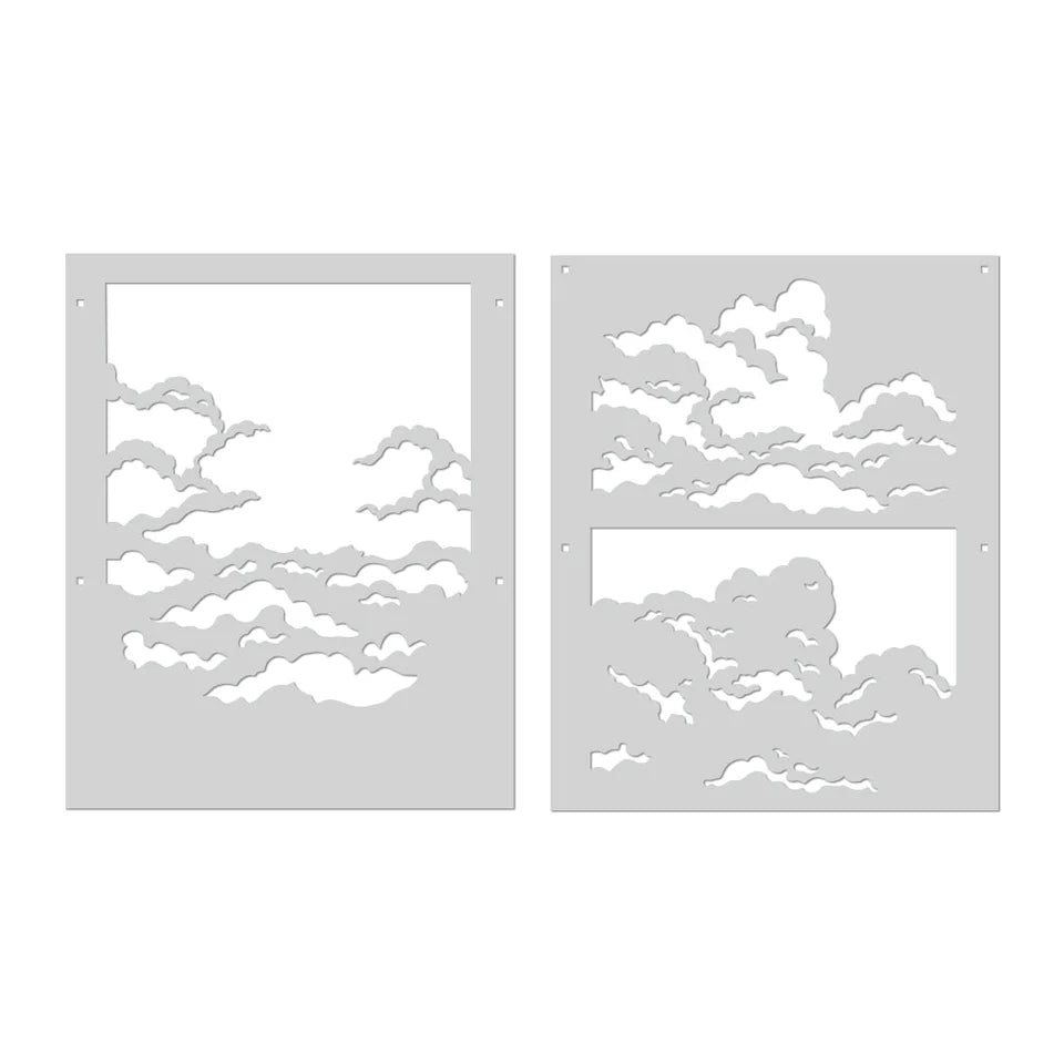 Layering Clouds Stencils