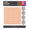 Retro Rainbow Color Layering Stencil