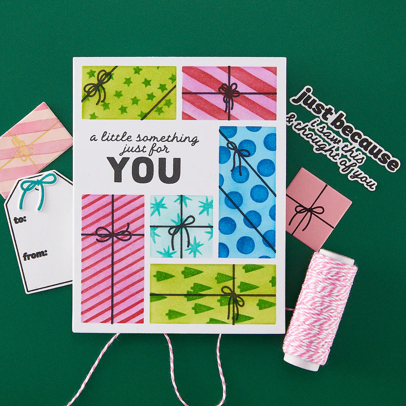 Best Gift Ever Gift Boxes Die + Stencil + Press Plate Bundle