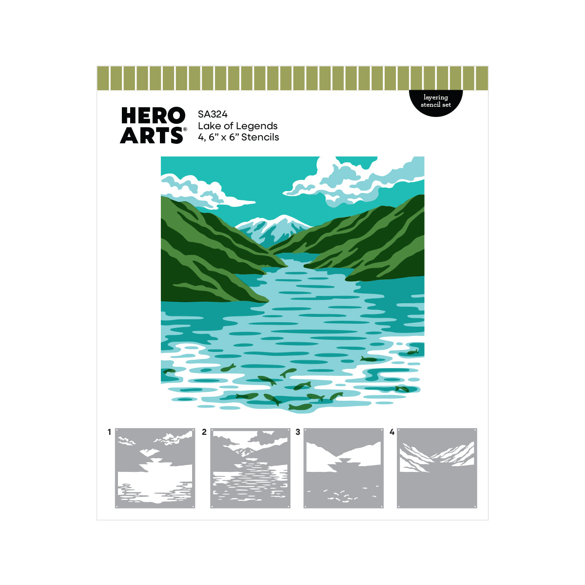 Lake of Legends Stencil Set