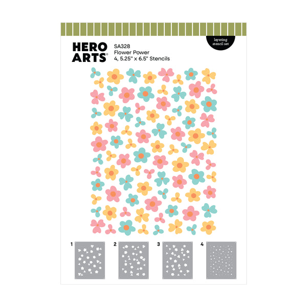Flower Power Layering Stencil Set {coming soon!}