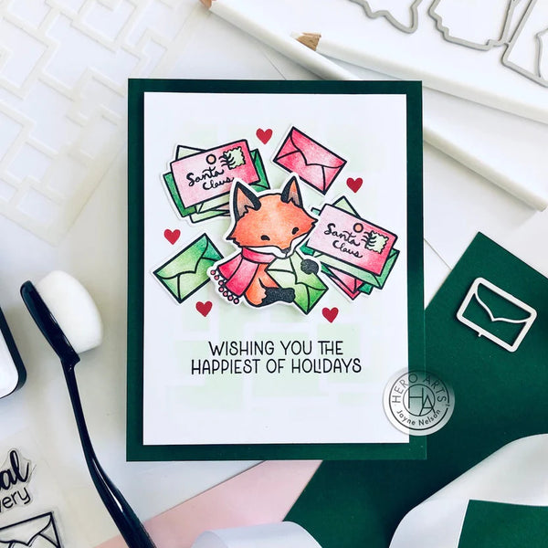 Winter Mail Critters Stamp + Die Bundle